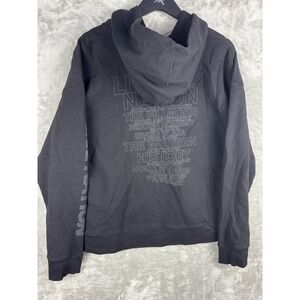 James Perse Pullover Hoodie Black Live Nation Graphic Mens Size 4 USA Cotton